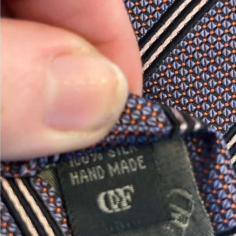 Classic Striped Tie - Navy and Black